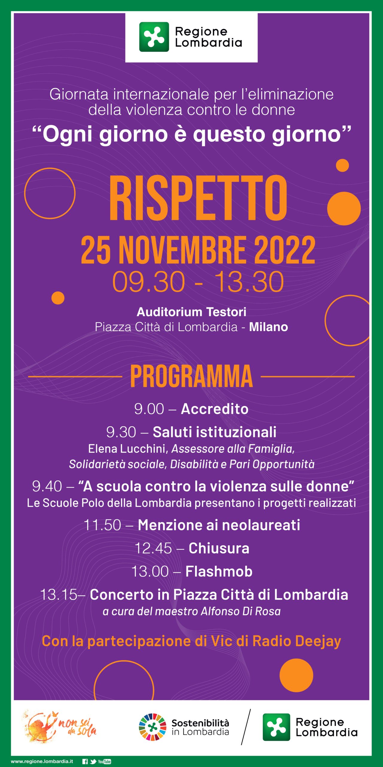 Locandina evento 25 novembre 2022